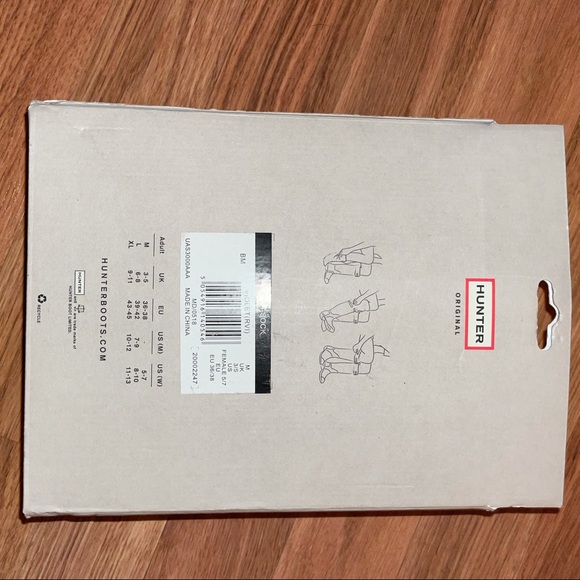 Hunter Boot Socks Violet for Hunter Original Tall Boots Size Medium New With Tag - Picture 5 of 7